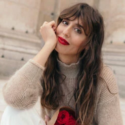 Petal Bouche Rouge à Lèvres Mat Sans Transfert -Meilleur Cosmétiques Magasin 3vfr petal bouche lifestyle carre