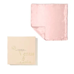 Taie D'Oreiller En Soie Format Carré -Meilleur Cosmétiques Magasin Venus Gaia Taie Oreiller En Soie Carre Rose Poudree TINY